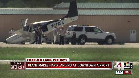 Aircraft makes hard landing at Downtown Airport