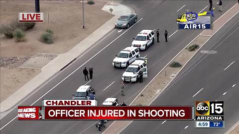 Chandler officer shot in traffic stop