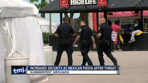 Increased security at Mexican Fiesta after threat