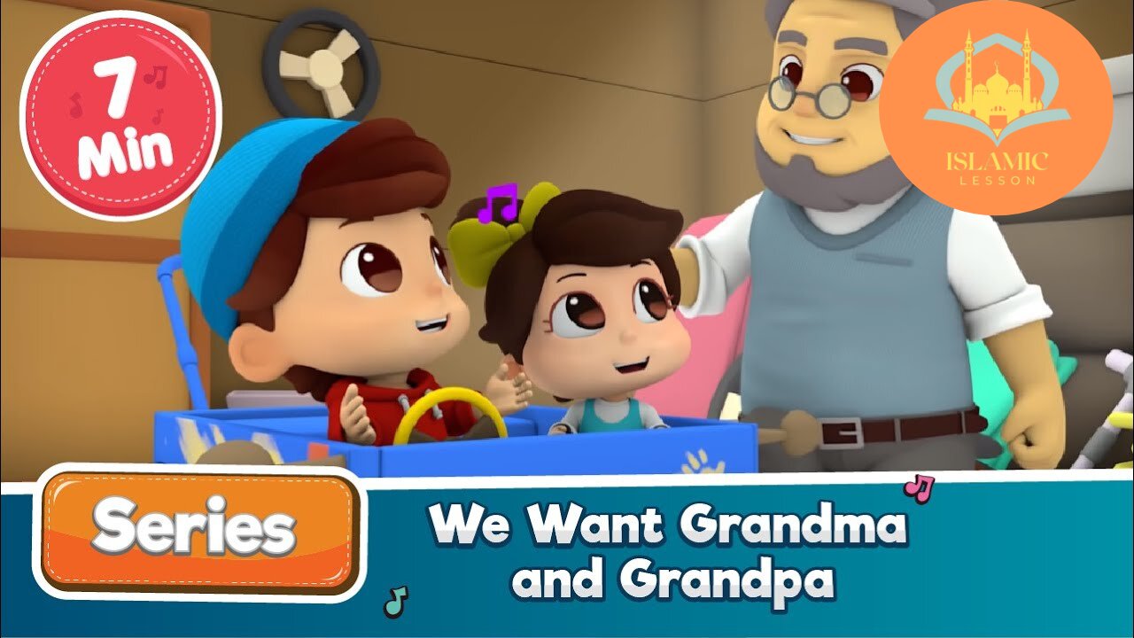 Omar & Hana | We Want Grandma & Grandpa | Islamic Cartoon | Islamic Lesson