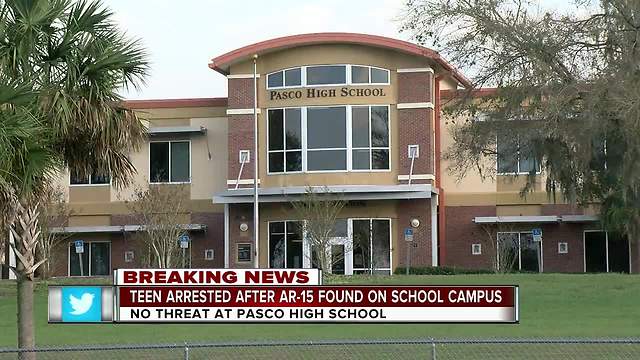 AR-15 rifle, ammunition found on high school campus in Pasco County