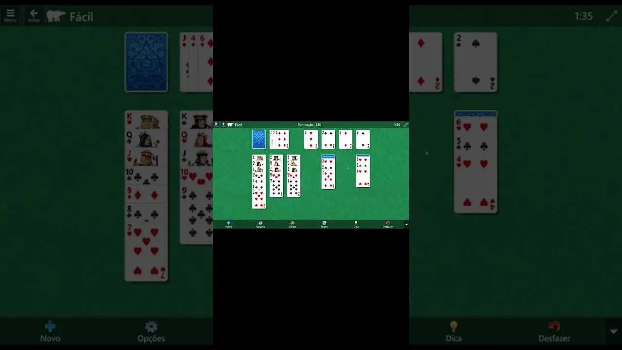 Microsoft Solitaire Collection Klondike EASY Level # 253 #shorts