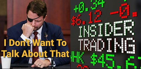 Dan Crenshaw Smug Response To Congressional Insider Trading