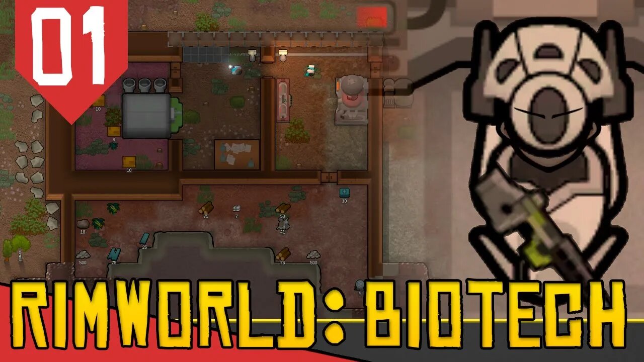 Criando um EXÉRCITO DE ROBÔS - Rimworld Biotech #01 [Série Gameplay PT-BR]