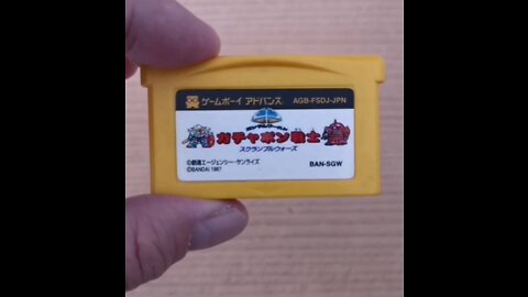 SD Gundam World Gachapon Senshi Scramble Wars Famicom Mini for Game Boy Advance in Orange