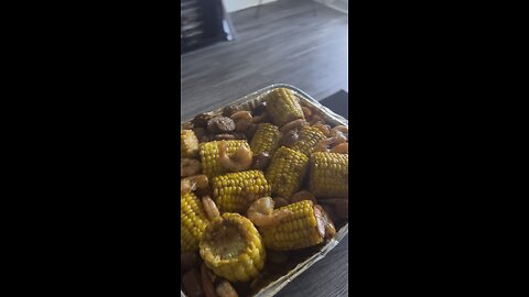 Shrimp boil & the game