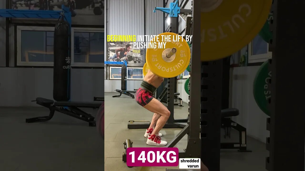 140KG SQUAT Form Analysis in slow motion #shorts #viral