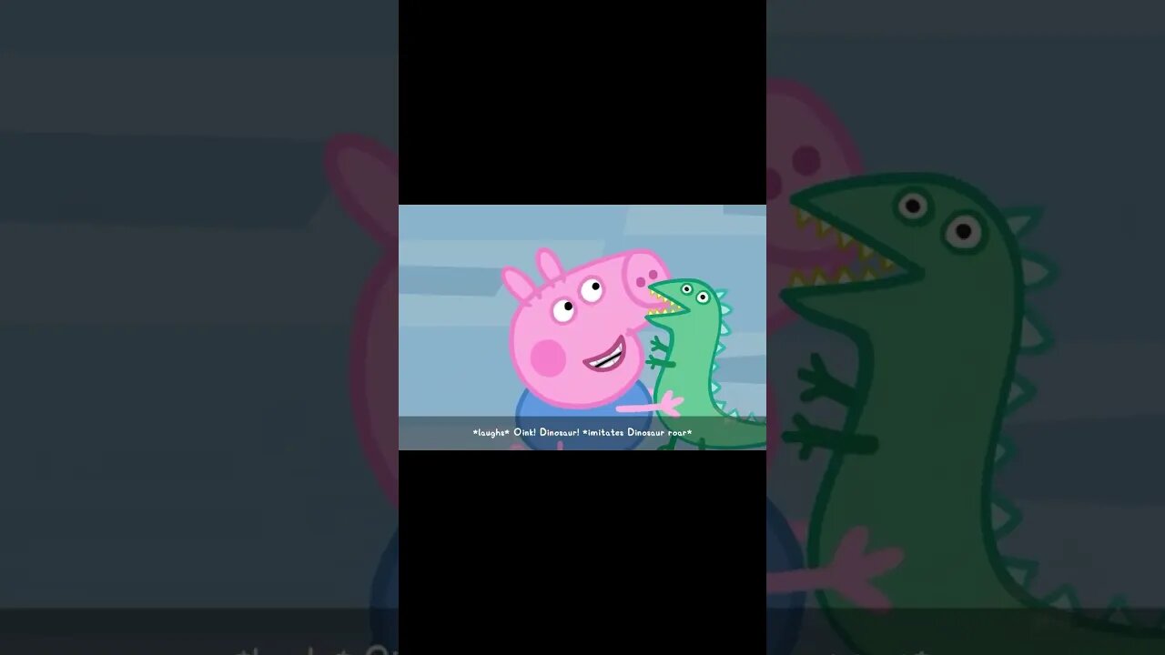 MY FRIEND PEPPA PIG - ESCAPING FROM DINOSAUR GEORGE #shorts