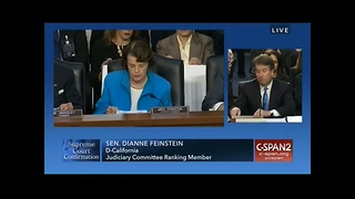 Feinstein Caught in Huge Error During Kavanaugh Hearing