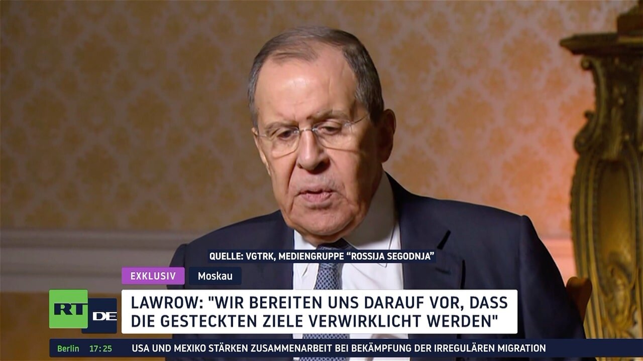 Lawrow: "Wir bereiten uns darauf vor, dass die gesteckten Ziele verwirklicht werden"