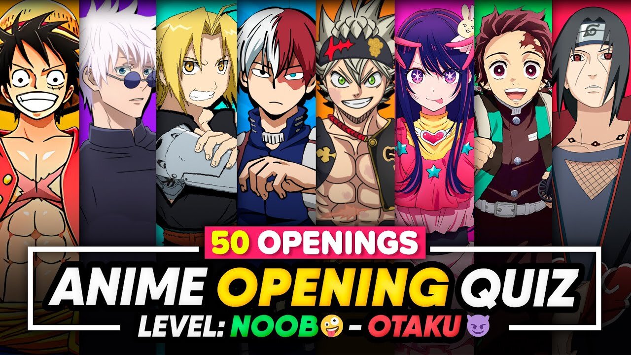 ANIME OPENING QUIZ Level Noob - Otaku Guess The Anime Opening Quiz