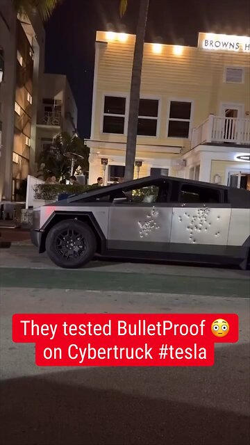They tested BulletProof on Cybertruck #tesla #elonmusk #cybertruck