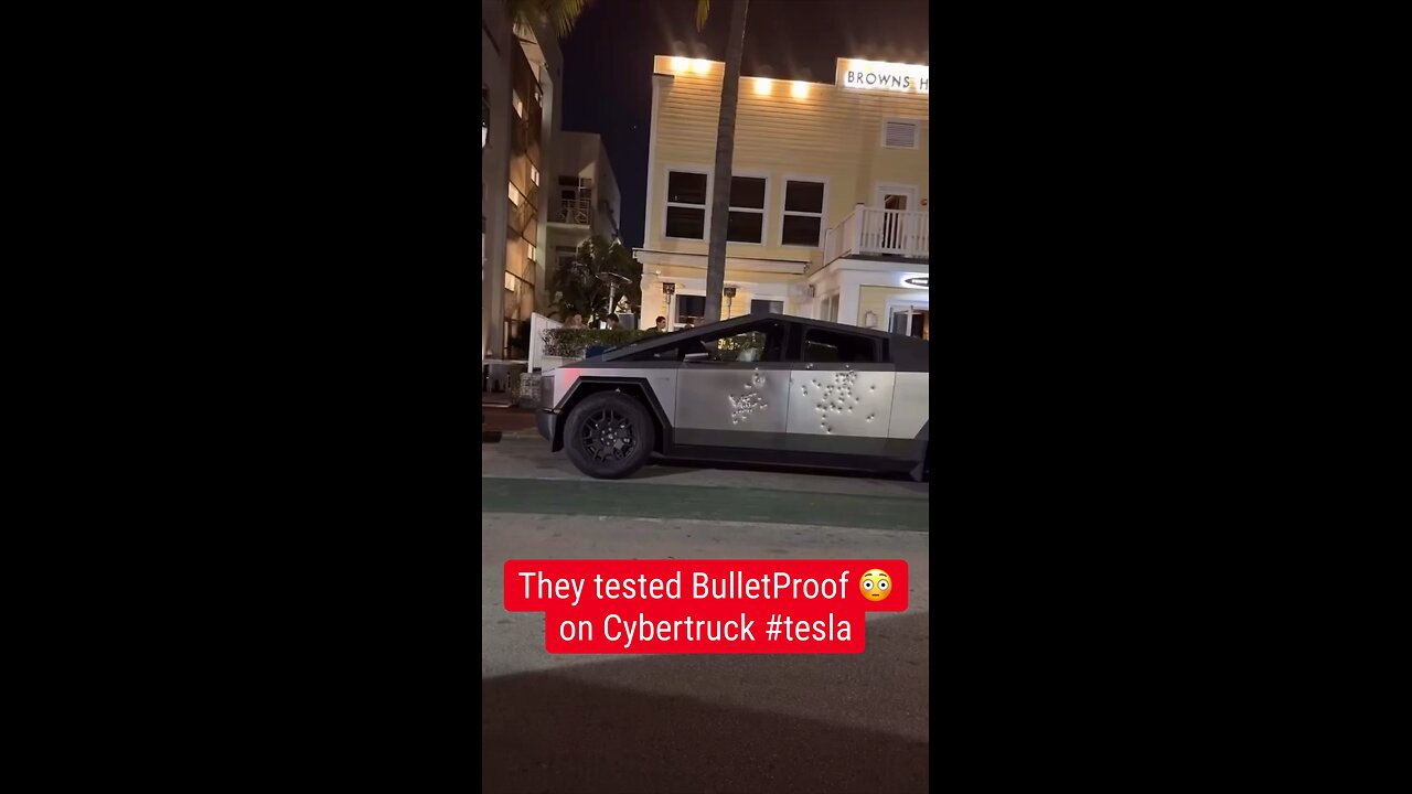 They tested BulletProof on Cybertruck #tesla #elonmusk #cybertruck