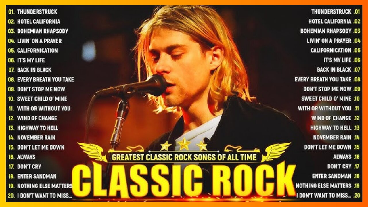 Aerosmith, Nirvana, ACDC, Queen, Bon Jovi, Scorpions, Guns N Roses🔥Best Classic Rock Of 70s 80s