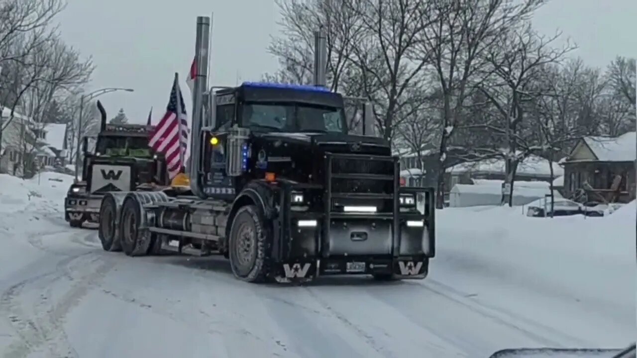 DID THE MEDIA TELL YOU TRUCKERS WERE LEAVING? BECAUSE THEY ARE NOT LEAVING!!!