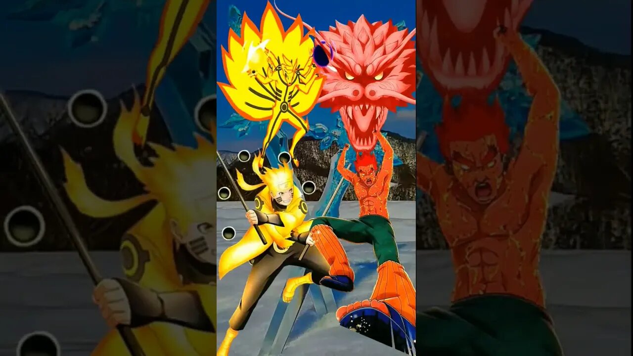 WHO IS STRONGEST?? Naruto & Kurama VS Susanoo & All Jinchuriki.#shorts