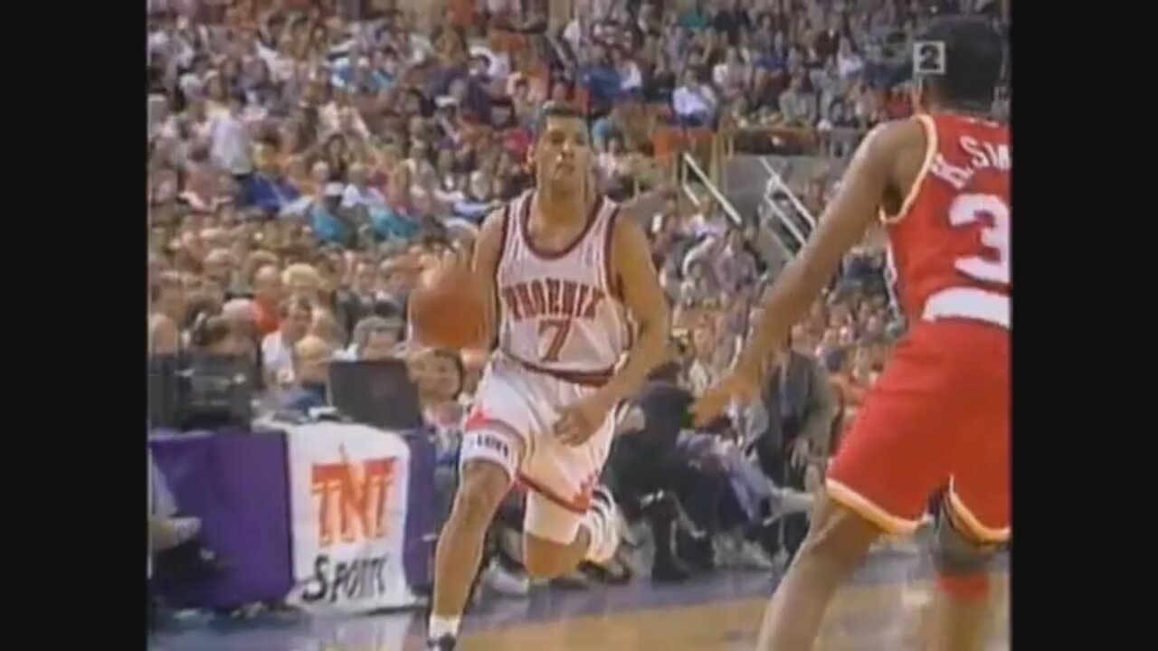 Kevin Johnson 19 Points 17 Ast Vs. Rockets, 1991-92.