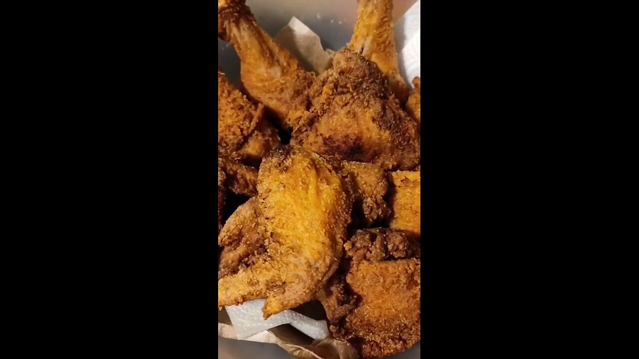 how I make delicious crispy fries chicken