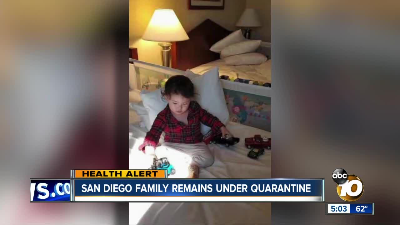 San Diego family remains under quarantine in Northern California