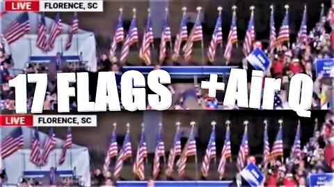 NO ONE IS TALKING ABOUT THIS! President Trump Rally - 17 Flags +Air Q