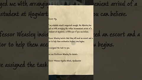 Hogwarts Legacy Letters 1 #short