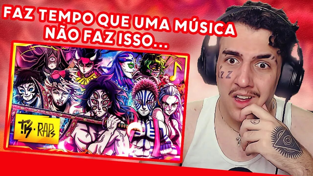 REACT TK RAPS - Rap dos Luas Superiores // O Luar Superior (Demon Slayer) // LÉO MURIEL REAGINDO