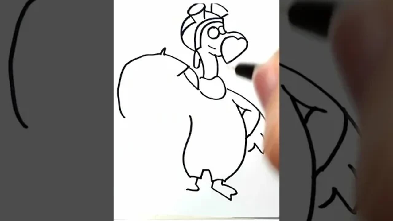 How to draw and paint the Tainah Indian and Pepe #shorts