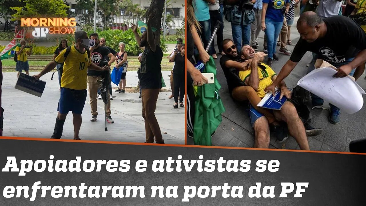 Ativista com placa de Marielle é agredido por apoiadores de Daniel Silveira