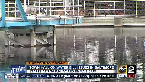 Town hall on water bill issues in Baltimore