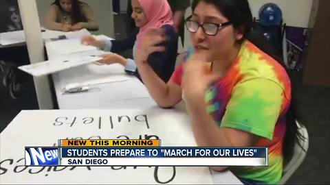 Students prepare to "March for Our Lives"