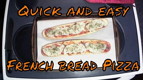 What's cooking with the Bear? French bread pizza