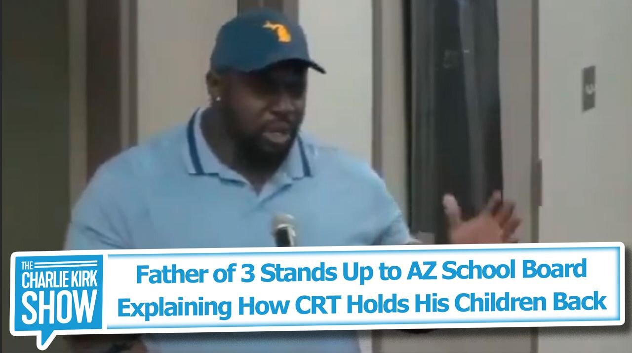 Father of 3 Stands Up to AZ School Board Explaining How CRT Holds His Children Back