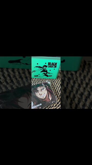 Black Lagoon Drinking Coasters 🥃🔫 #anime #animemerch #merch #manga #blacklagoon #animeedit