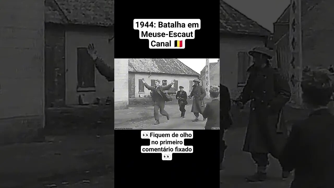 1944: Batalha em Meuse-Escaut Canal 🇧🇪 #war #guerra #ww2