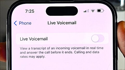 How To Turn Off Live Voicemail on iPhone iOS 17