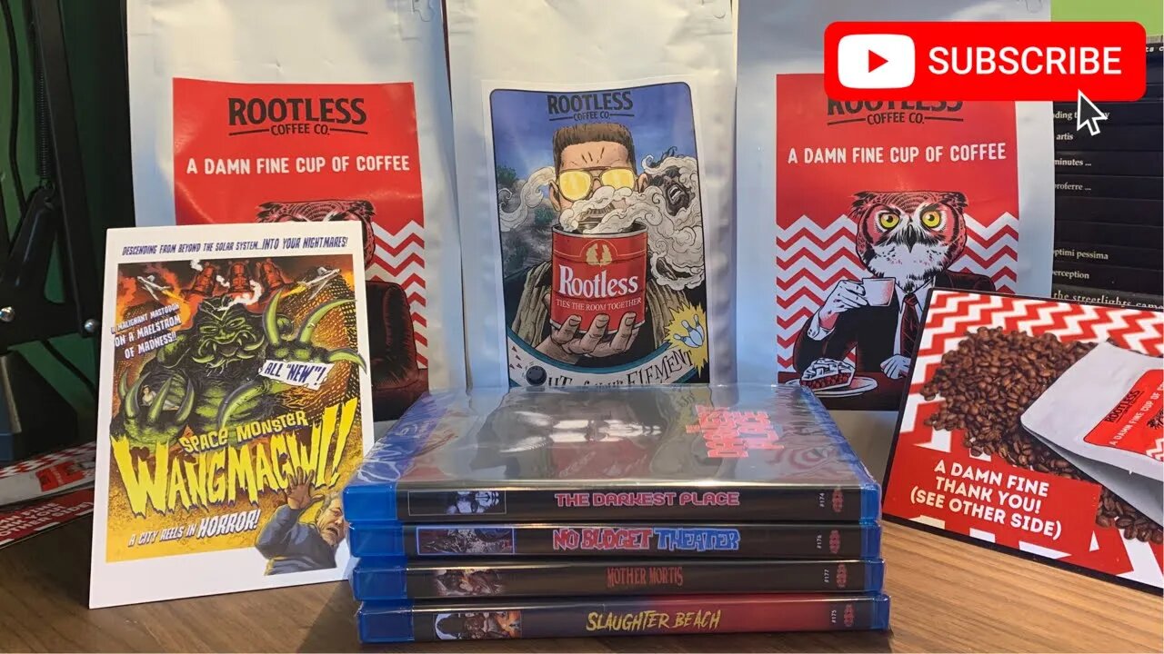 ROOTLESS COFFEE & SRS CINEMA BLU-RAYS [#haul @SRScinema @rootlesscoffee #damnfinecoffee]