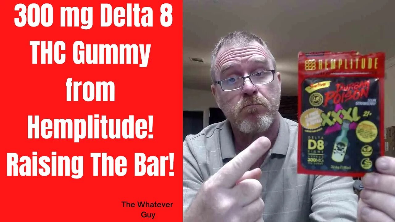 300 mg Delta 8 THC Gummy from Hemplitude! Raising The Bar!