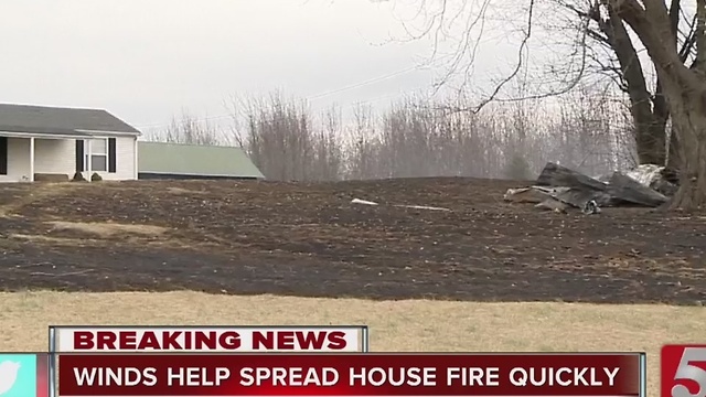 Fire Destroys Home In Robertson County