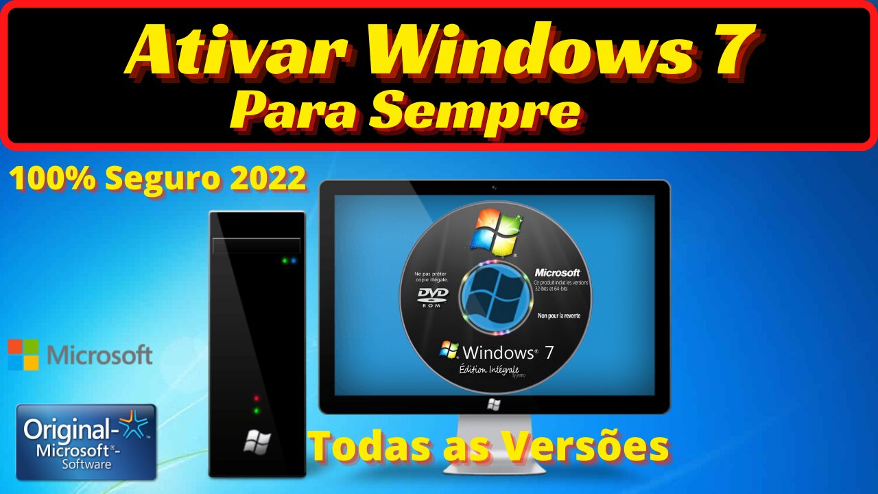 Ativar o Windows 7 Para Sempre 2022, #Todas as Versões, #Permanentemente, #100% garantido