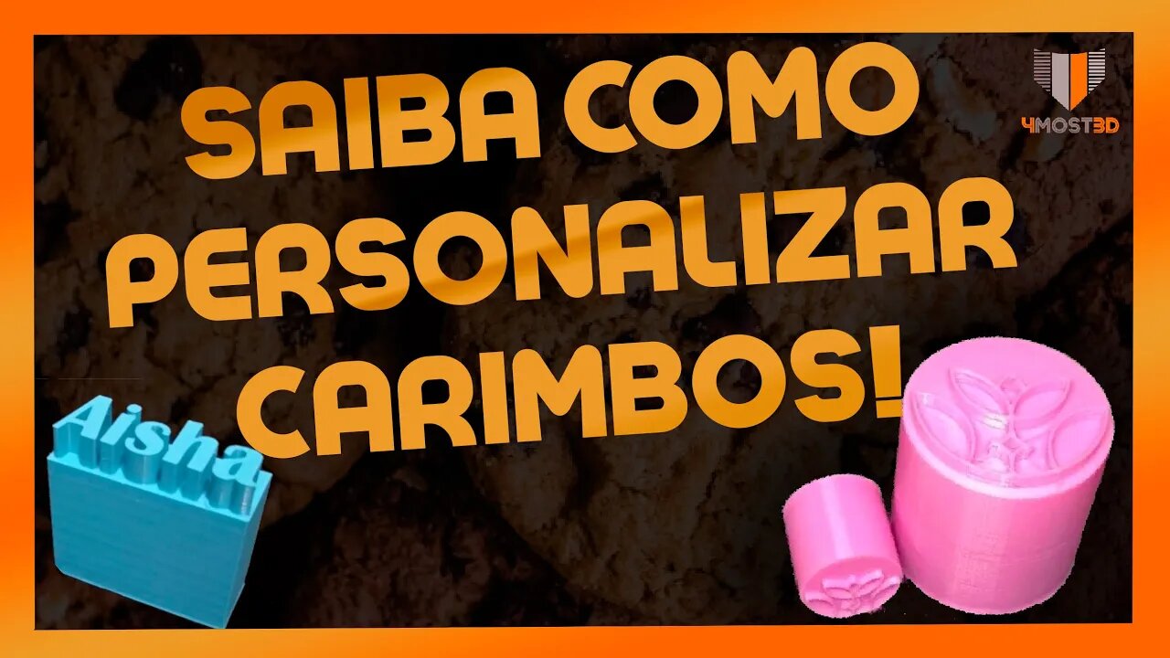 SAIBA COMO PERSONALIZAR CARIMBOS | Ganhando dinheiro com impressão 3D