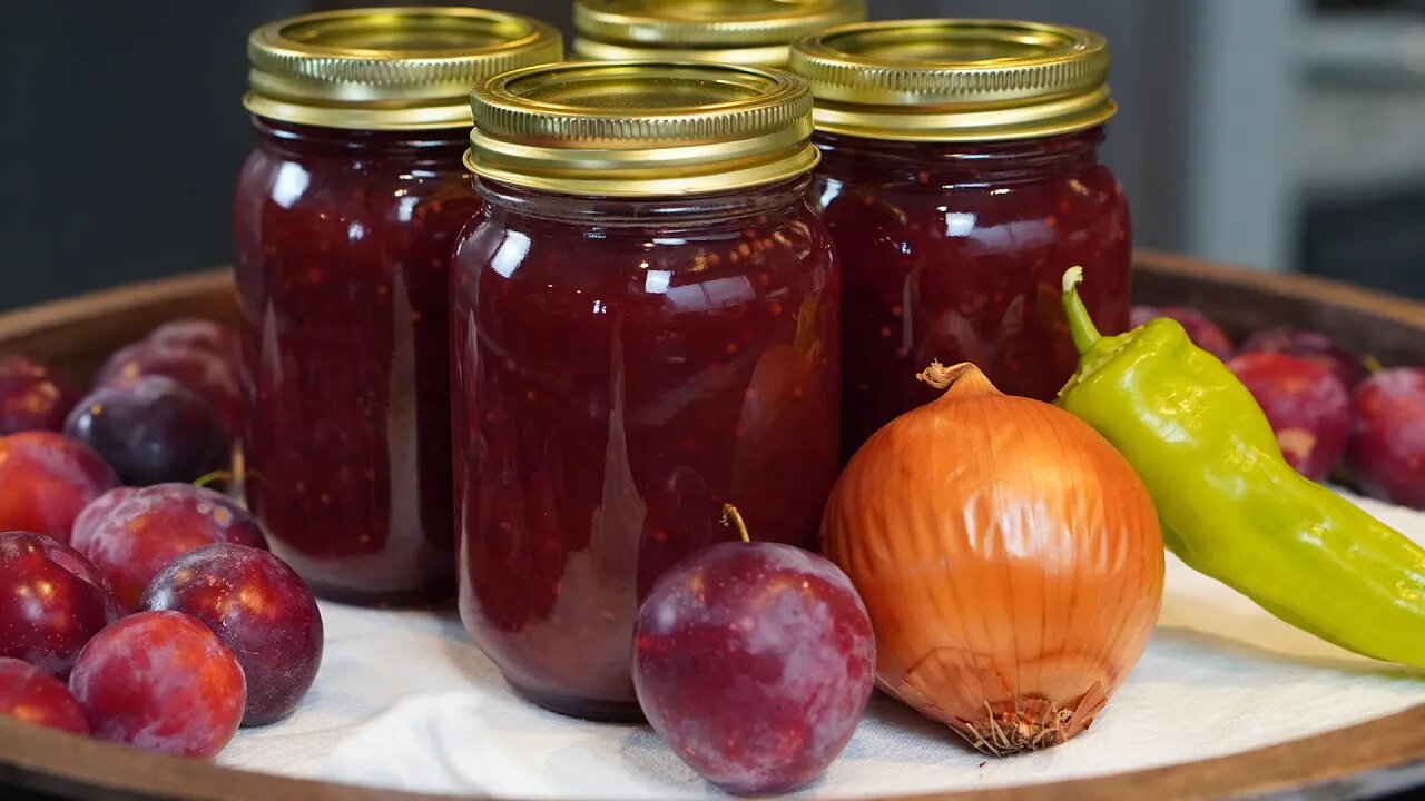 Canning Plum Sauce Recipe and Tutorial