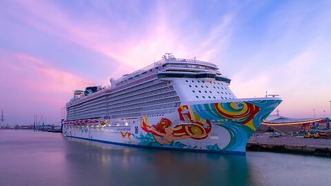 NCL Norwegian Getaway this morning 08/05/22 arriving into Southampton 4k cruise ship footage