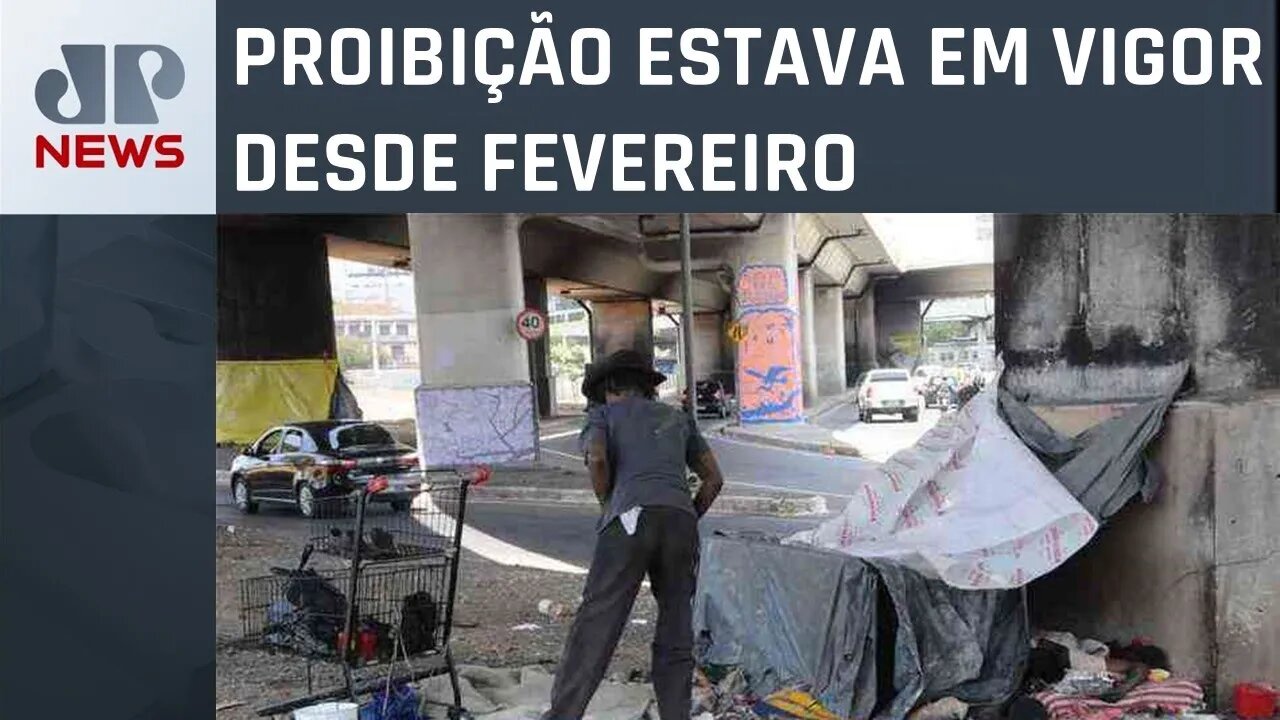 Justiça de SP derruba liminar que impedia retirada de barracas de pessoas em situação de rua