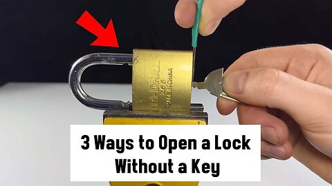 3 Ways to Open a Lock Without a Key! Amazing Tricks That Work Extremely Well