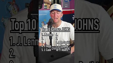 TOP 10 MOST FAMOUS JOHNS! #shorts #john #name #top10 #guessinggame #famous