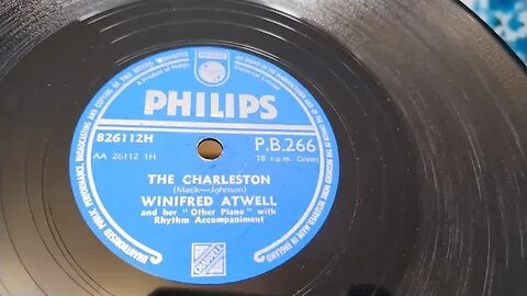 The Charleston ~ Winifred Atwell ~ Philips 78rpm ~ 1963 Bush SRP31D Valve Record Player