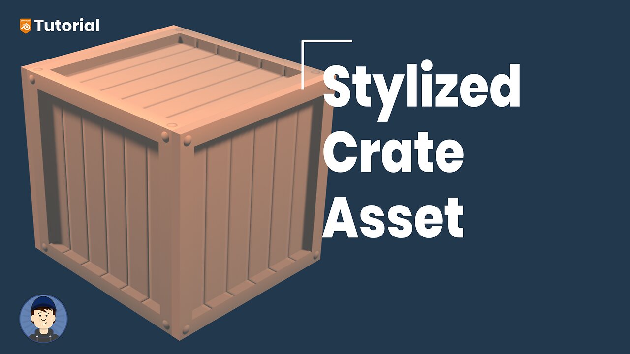 How to make a stylized crate game asset in Blender and xNormal