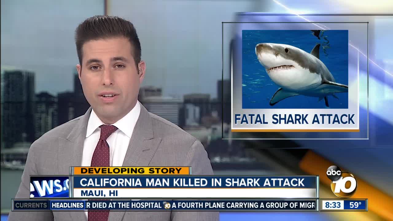 California man liked in shark attack