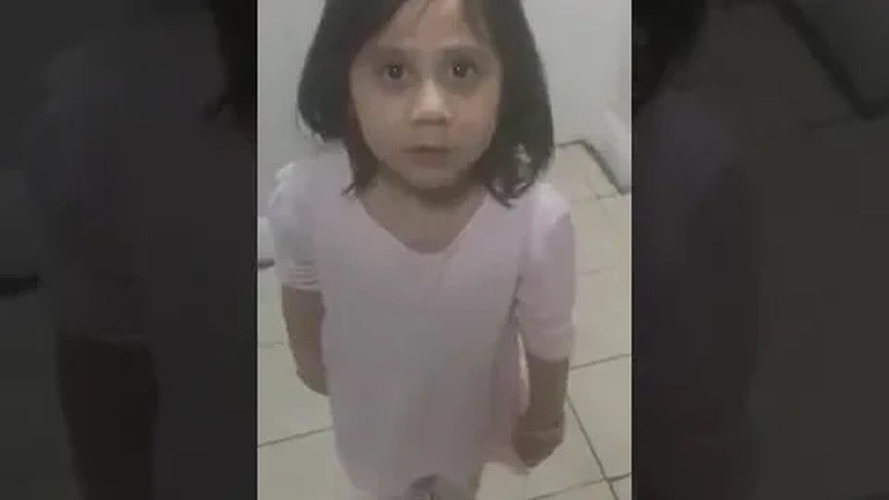 Cute baby girl explains why she does not like pimples -super hilarious