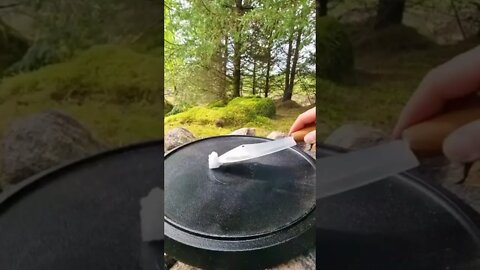 Sweet Banana Naan #shorts #menwiththepot #nature #cooking #asmr #fire #forest